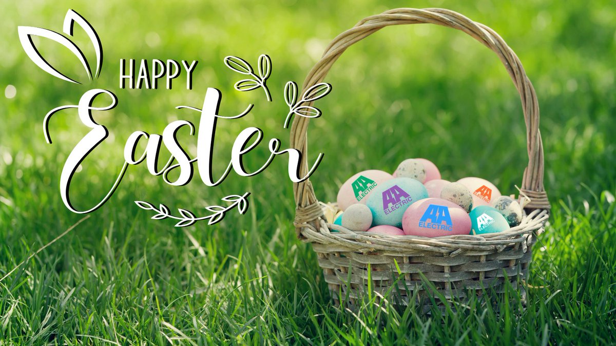 AAElectric's tweet photo. Happy Easter Monday from all of us at AA Electric. We hope you had a great Easter weekend with family and friends! 🐰 #Easter https://t.co/PYBjtiky8K