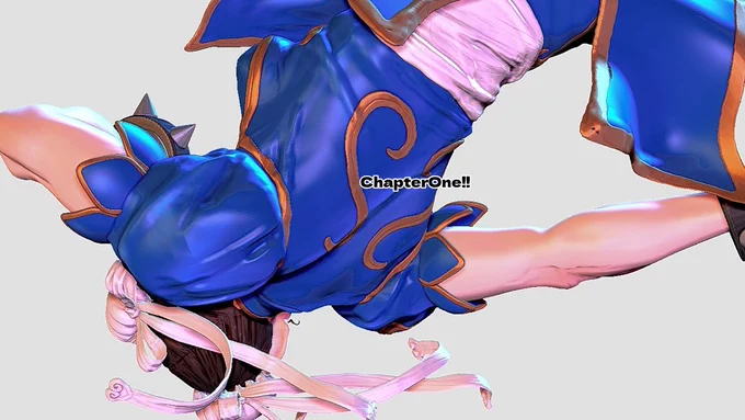 こちらの春麗さんのイラストに 一目惚れして3DCGで立体化した事 ありました