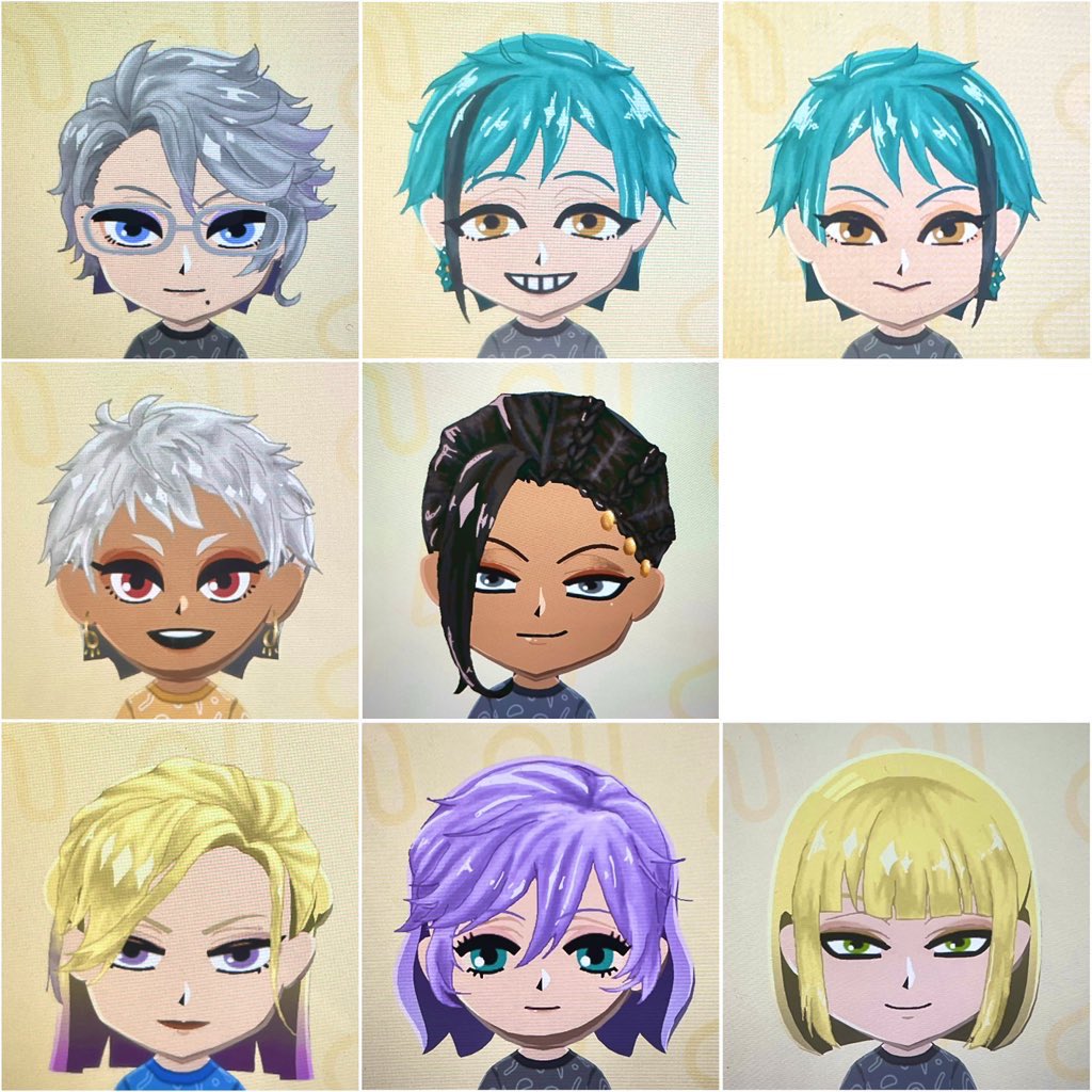 hechini_nandesu's tweet photo. 暇人なのでトモコレでNRC生全員作ってみた
目と口はパーツで作ってるのでちゃんと動く https://t.co/TFMCgVBcds