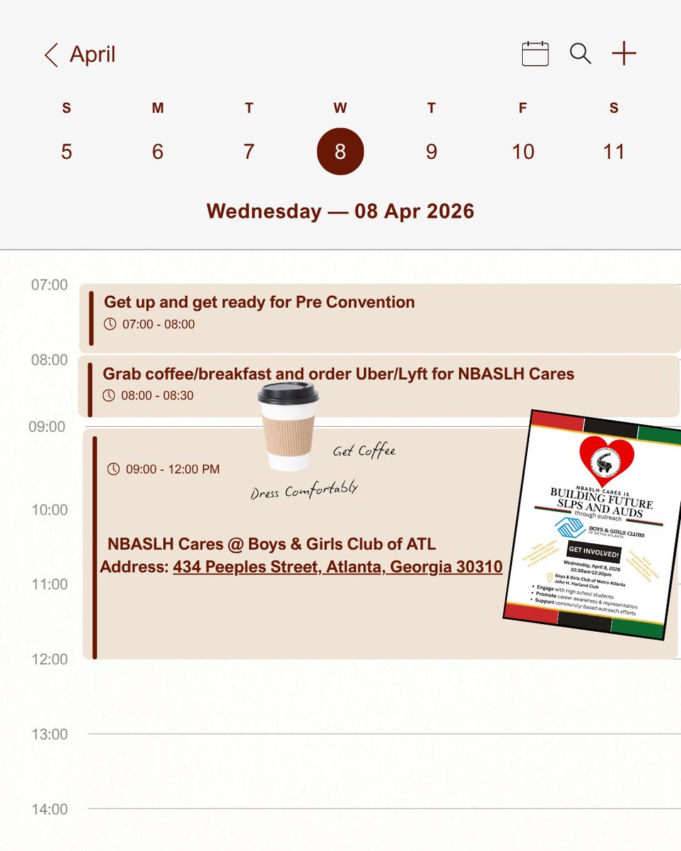 NBASLH's tweet photo. Get geeked!!! 🎉 It’s NBASLH Week!!
So tell us… what’s on your Pre-Convention schedule? 👀✨❤️🖤💚💛

#NBASLH #NBASLHleads #BlackSLP #BlackAud #SLP #Aud #SLP2b #Aud2b #Asha #nationalnsshla https://t.co/ae0O5KKhcG