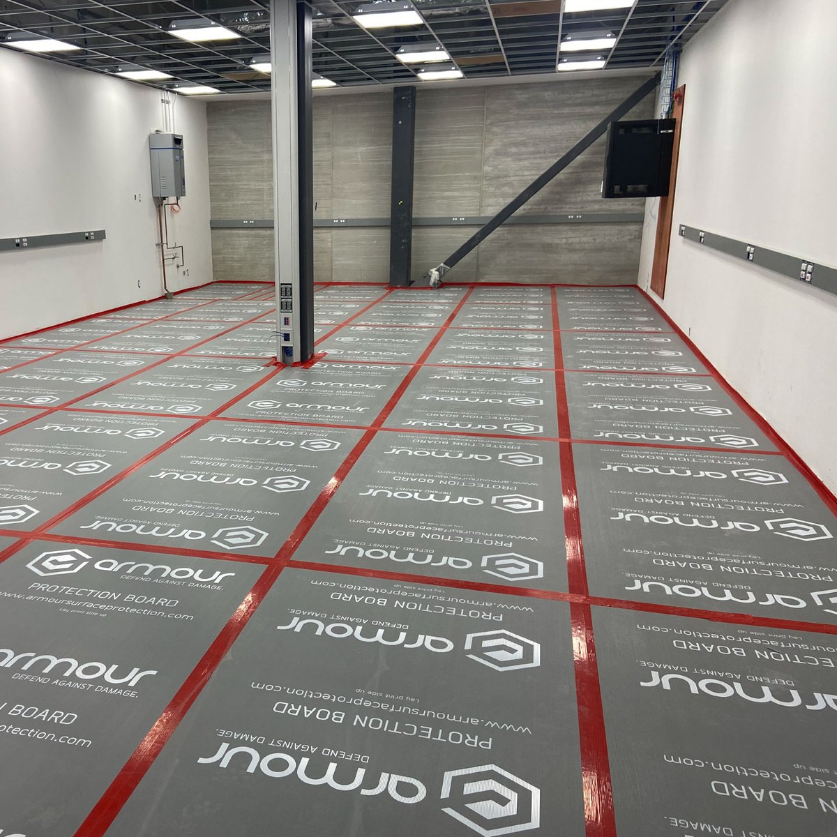 ArmourSurface's tweet photo. A classic pairing: Armour Protection Board - Grey and Armour Tape.

Both products have long been staples in our temporary surface protection lineup, providing durable, effective protection on a variety of surfaces.

From floors to walls to columns, we've got you covered. https://t.co/V2fwuhaFEF