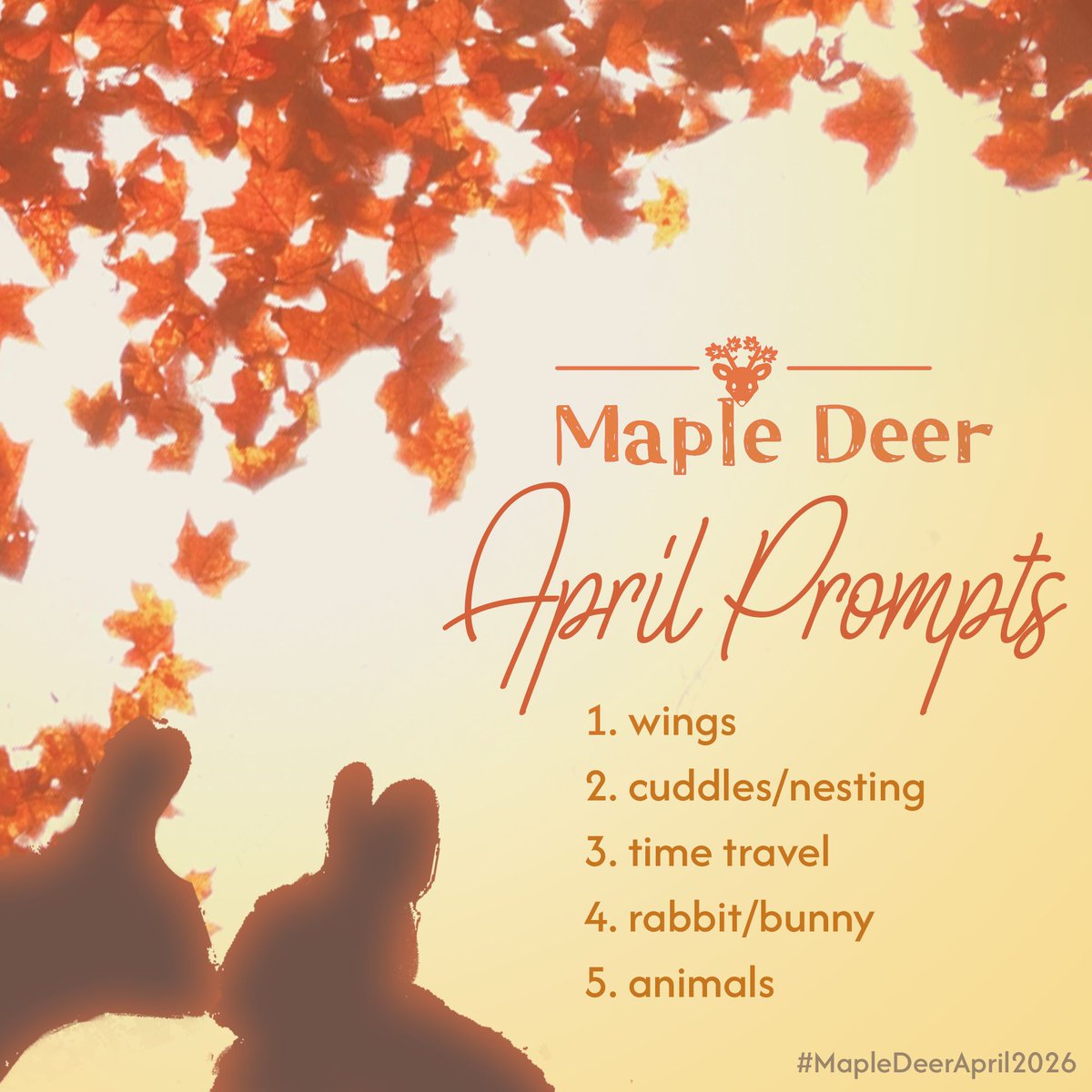 mapledeer_event's tweet photo. April is here! So here is the prompts for this month! Our AO3 Collection 🔗  is in our bio 🩷 So, feel free to participate and have fun! 🫶 

#heikazu #kazuhei https://t.co/GypC6a45PL