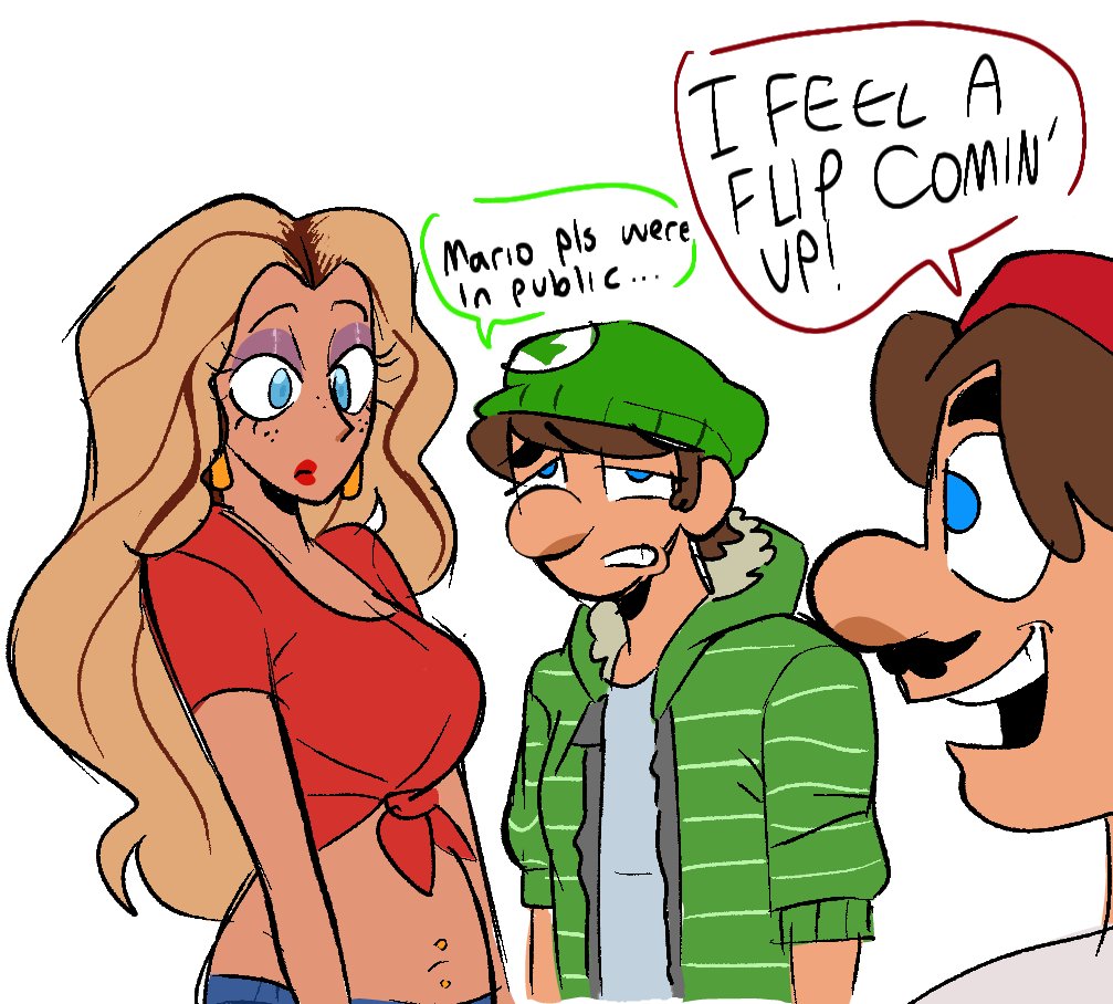 pee_fry's tweet image. omg hes so crazyyyy! love him!!
(ft my younger designs/hcs for them lol)
#supermariobros