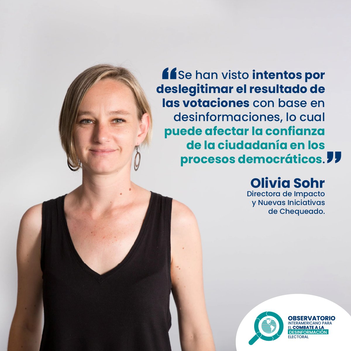 Obs. Int. para Combate a Desinformación Electoral tweet media