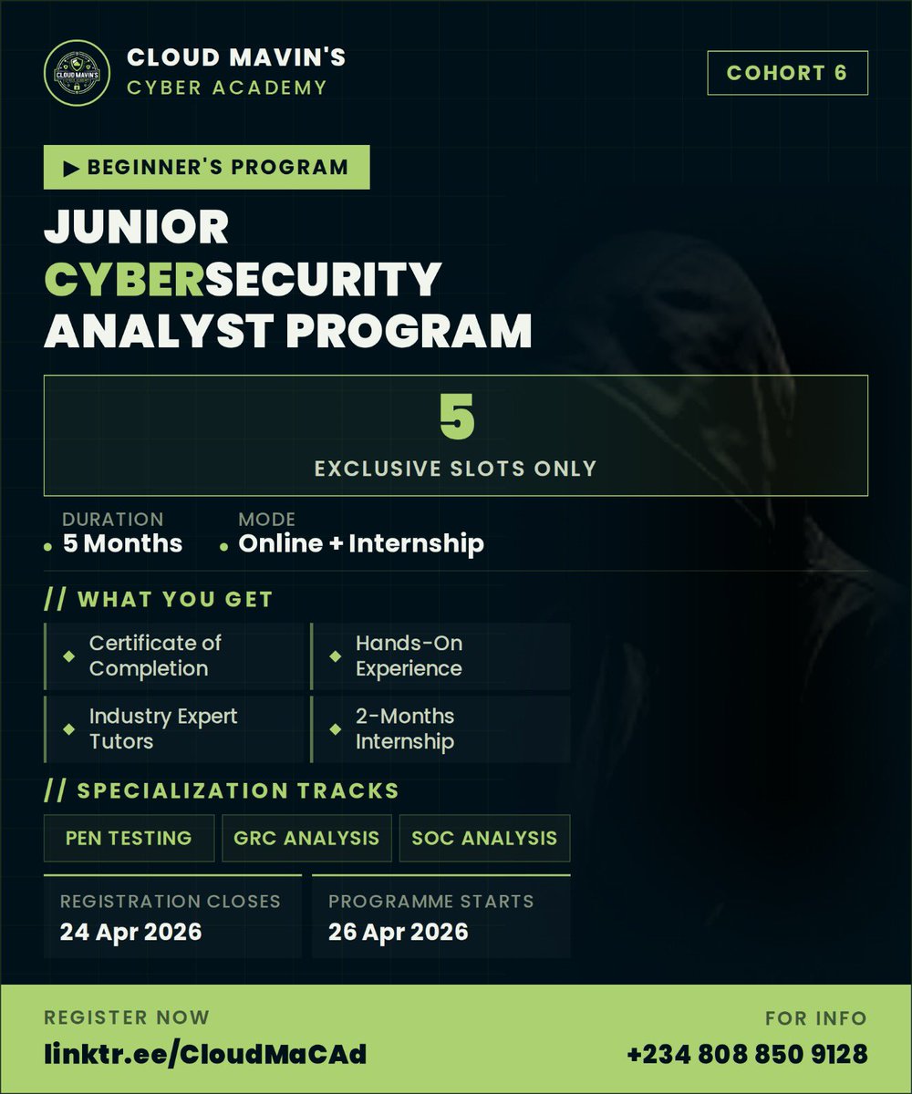 Cloud_Mavin's Cyber Academy tweet media