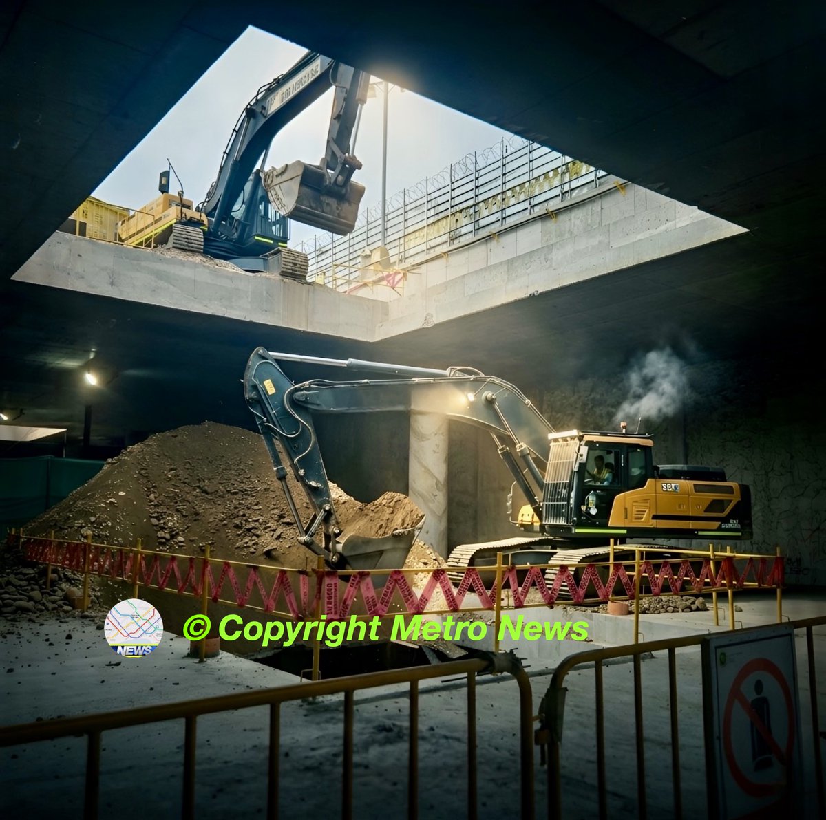 Fase de excavación de nivel anden de Estación Nº 7 Morales Duárez de la Línea 4 del Metro de Lima y Callao. #MetroNews #Linea4 #Avanzamos  🇵🇪 Profundidad : 25 metros  LOC: Av. Faucett  <a href="/ALAMYSoficial/">ALAMYS</a> <a href="/carlospolivoz/">carlos alvarez</a> <a href="/cynmoto/">Cynthia Yamamoto</a> <a href="/psecadae/">Pablo Secada</a> #CarlosÁlvarez <a href="/rmapalacios/">Rosa María Palacios</a> ⬇️