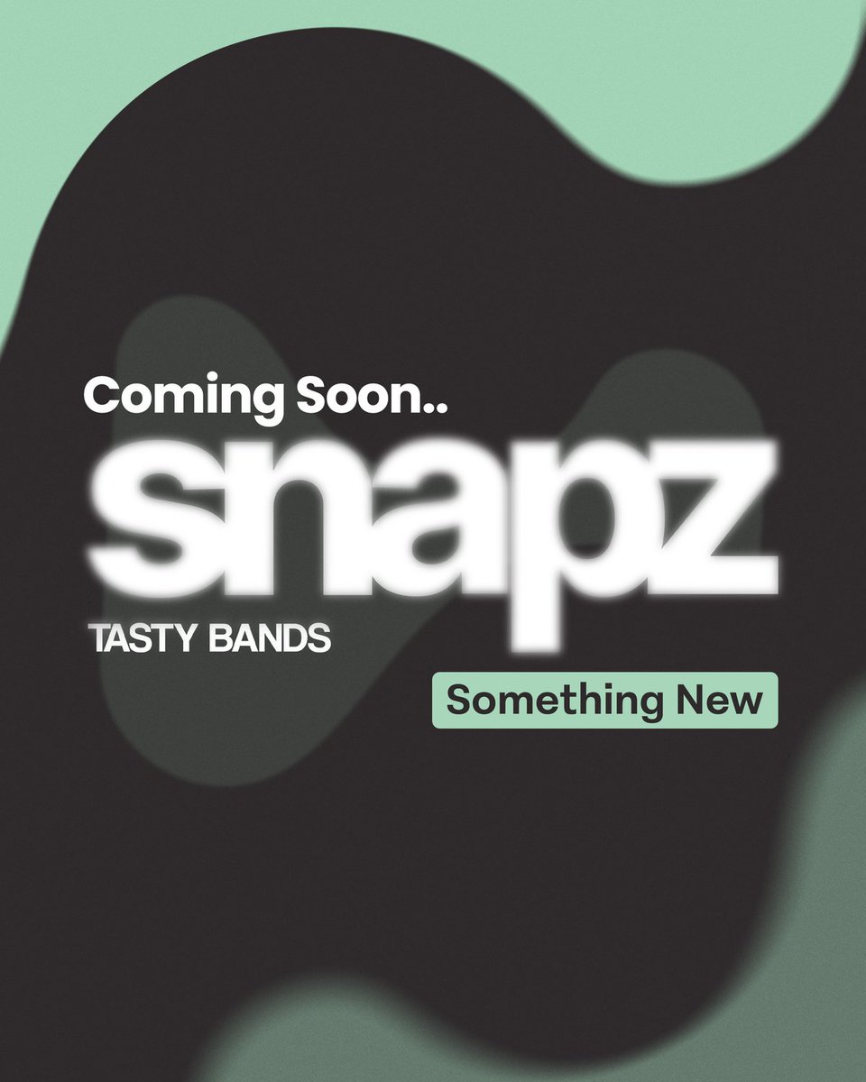 Snapztastybands's tweet photo. Something new is coming to orthodontics. 👀

Snapz Tasty Bands. Stay tuned. 🌿

#SnapzTastyBands #ComingSoon #SomethingNew https://t.co/LTMCpSRlxb