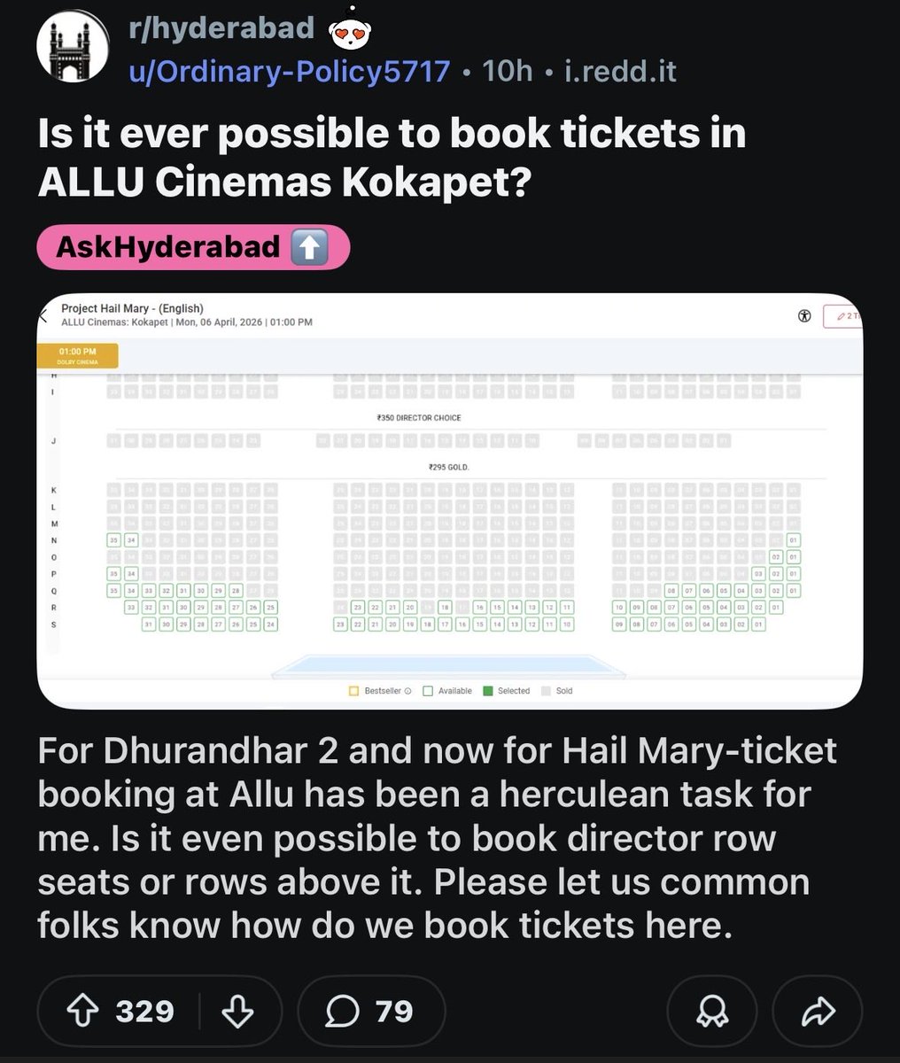 showtingdotin's tweet photo. POV: someone mentions about your app in a reddit thread and you get 100 new signups in a day :)
r/hyderabad #Showting https://t.co/sgC91J0ffo