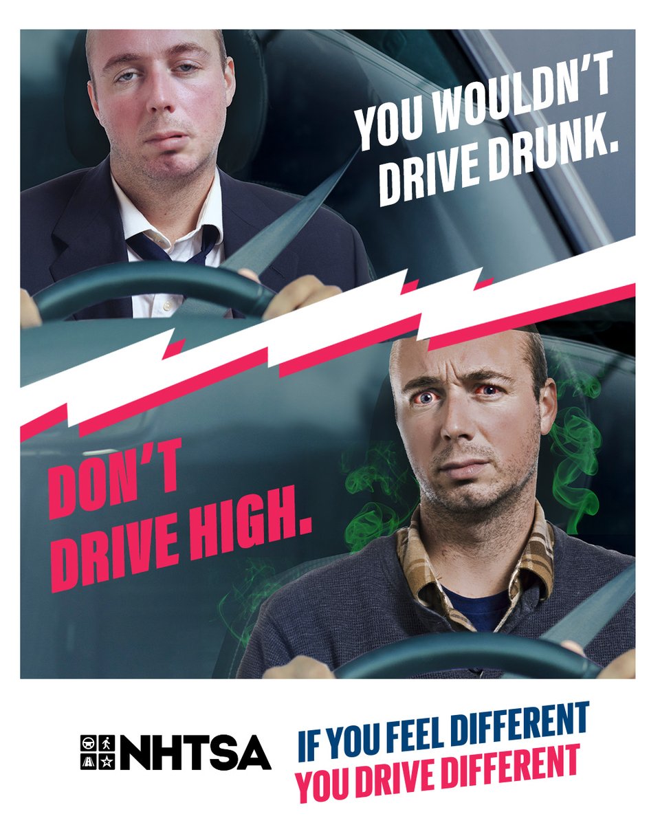OkHighwaySafety's tweet image. You wouldn’t drive drunk, so why drive high? Find a safe and sober ride this 420.

If You Feel Different, You Drive Different.

#DriveSober #DriveSafe #ImpairedDriving