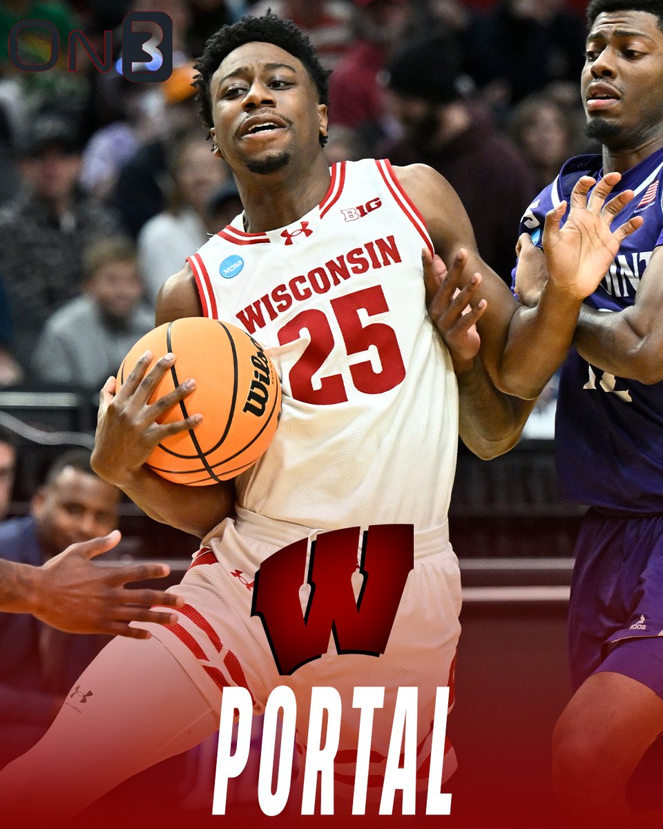 Evan_Flood's tweet photo. #Badgers star guard John Blackwell will enter the transfer portal and go through the NBA Draft process per ESPN.

https://t.co/DLA3k5dQNn https://t.co/hth4iQxLVm