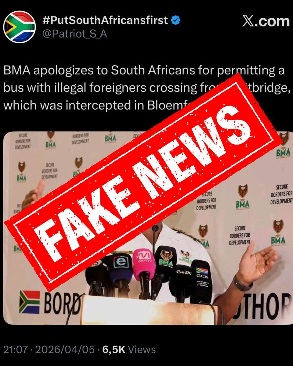 The Border Management Authority SA tweet media