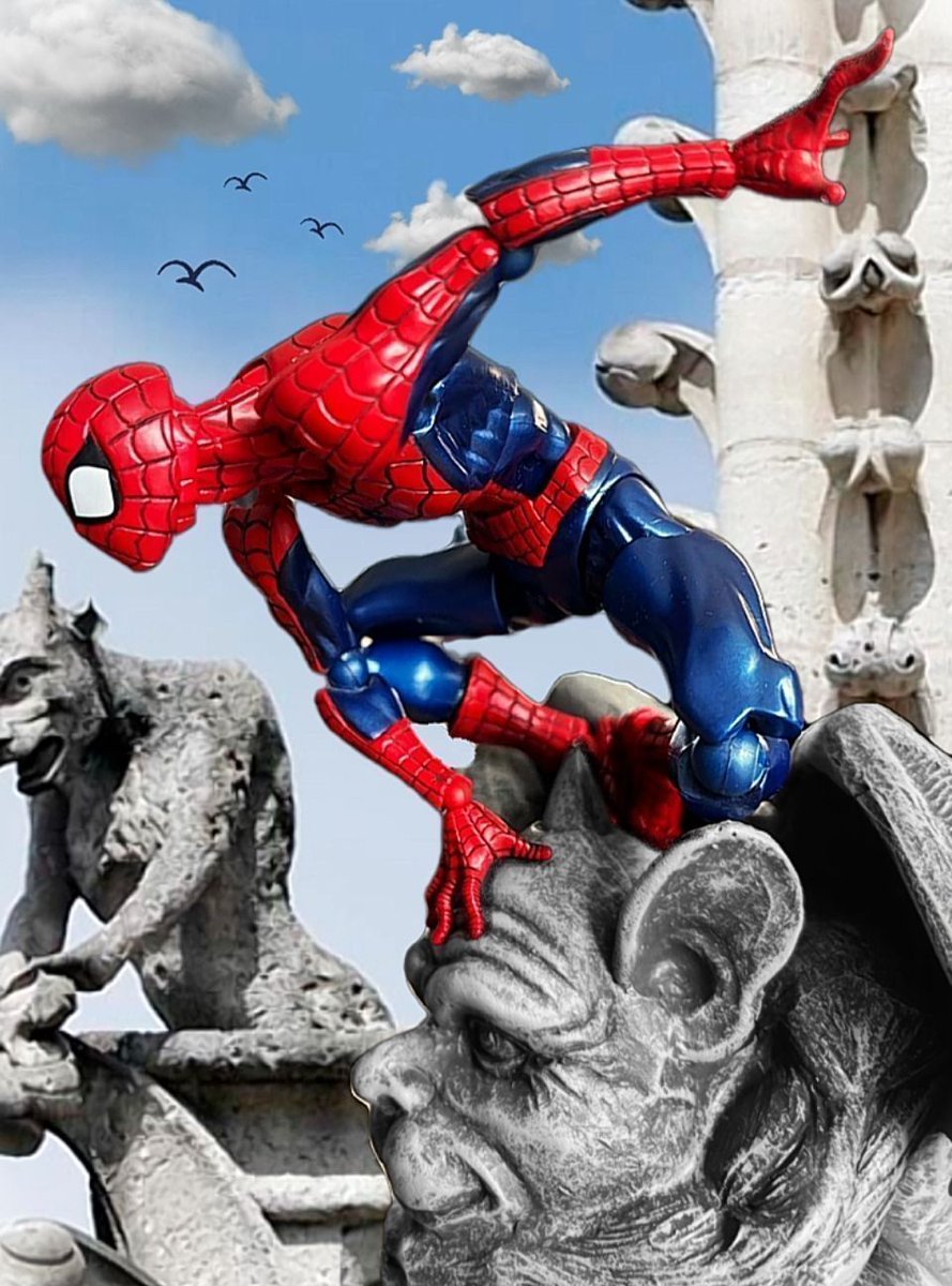 FilmeramaStopMo's tweet photo. Spidey surveying the city from above.  My main work of #stopmotion is at https://t.co/R765TYJPQB on #YouTube. Hope you like the pics here though.
@filmeramastopmo
 https://t.co/Tvcl3TqWA4 and if you do visit please like and subscribe. https://t.co/ggQmgAO538 https://t.co/4gpiR9SSYe