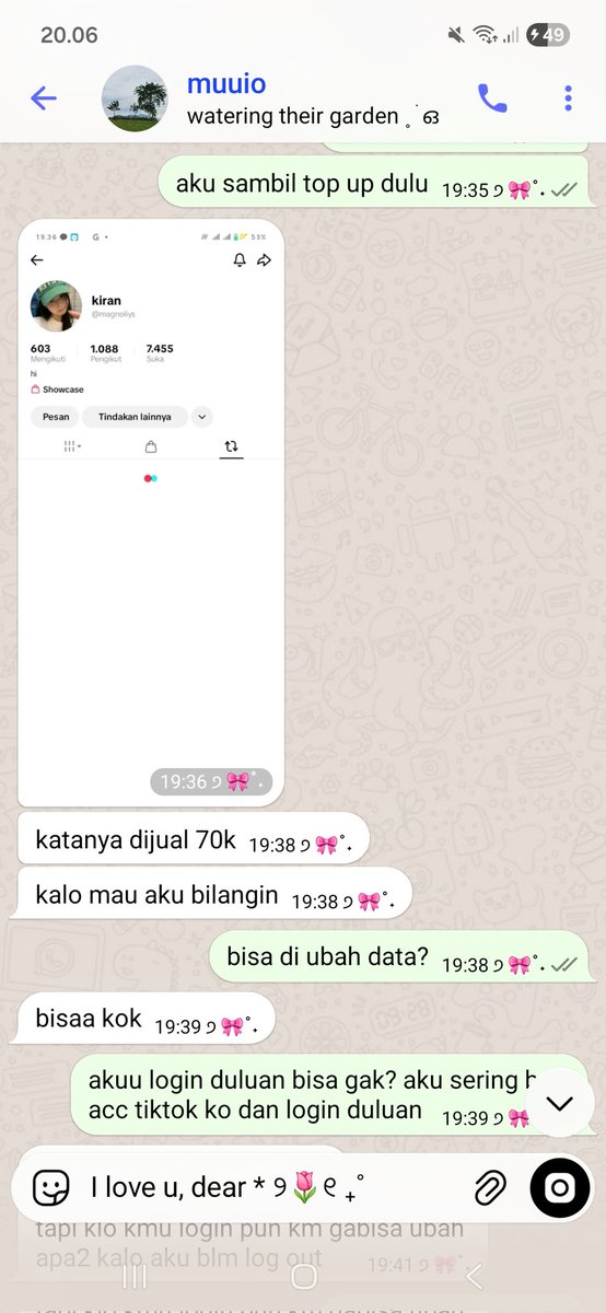 chevva, jual akun ig & tiktok tweet media