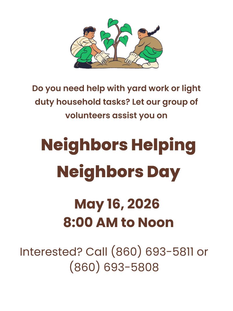 Neighbors Helping Neighbors is a town wide community event organized by Focus on Canton, Inc.  We are a non-profit 501© community based group that assists Canton residents as needs arise.