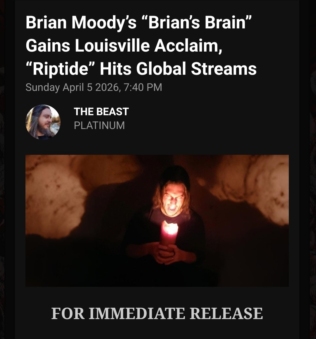 briansbrained's tweet photo. Metal Devastation Radio just dropped the global strike on 'Riptide'.

See why the 'fucking astounding' accolade given on the album review by the LEO Weekly is being compared to Gojira and Devin Townsend.

Link:  https://t.co/3ASvPZsJD4

@ZachMoonshine @leoweekly @LEOWeeklyNews https://t.co/9ESI8oVywF
