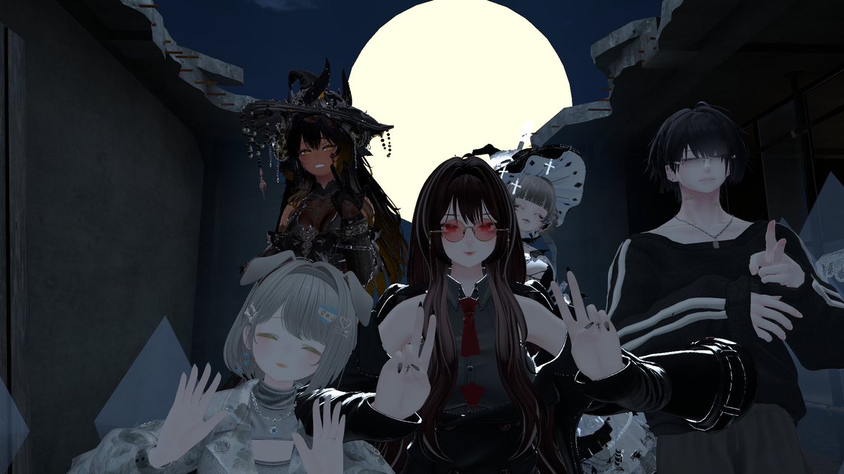 _fuyumin_dayo's tweet photo. 昨夜も魔女が集う廃墟に行ってまいりました。
とても落ち着いてお話することができました。
…できてたよな？
#Elmuelle_vrc https://t.co/zYiyTxnQkw