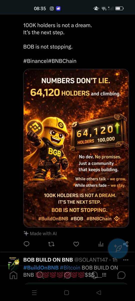 BOB BUILD ON BNB tweet media