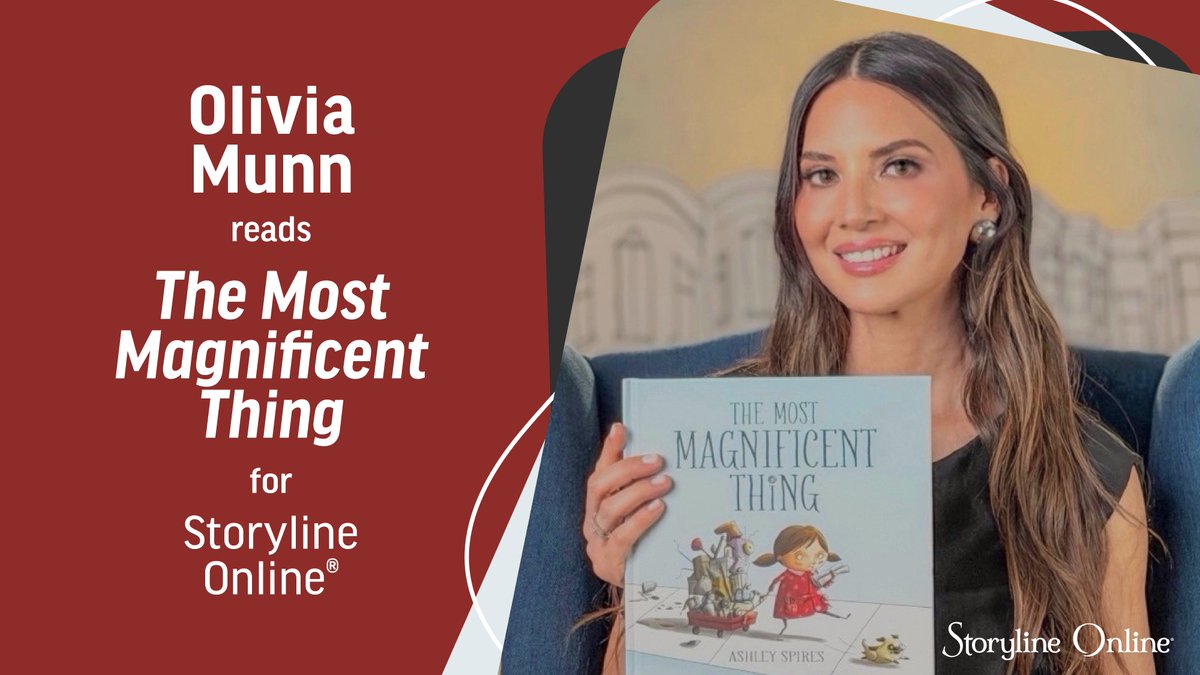 storylineonline's tweet photo. Feast your eyes on the ‘The Most Magnificent Thing,’ read by @oliviamunn.📘🐶🛴

A hilarious and heartening story that spotlights the ups and downs of creative discovery, and the power of perspective and perseverance.

Watch here: https://t.co/mTUKGMMUKx https://t.co/Stw8t09VNA