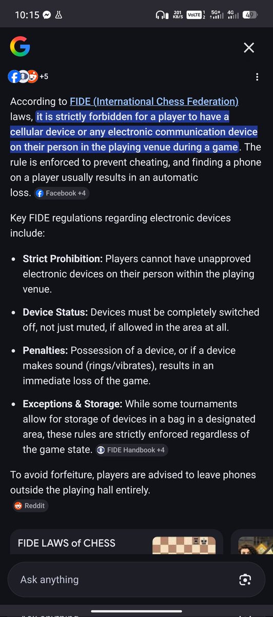 pubgpayer's tweet photo. @PalaPolitics @TRIGGERHAPPYV1 I mean it's illegal to have a cellular device while playing a chess competition https://t.co/oVdYqobpDs
