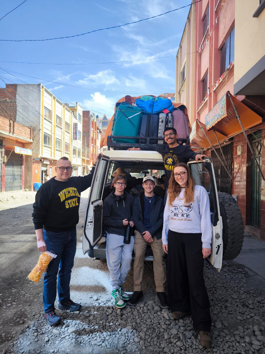 WSUEngineering's tweet photo. Over Spring Break, four students from our Engineers Without Borders student chapter traveled to Azacillo, Bolivia, taking the first steps toward helping the community secure reliable, year-round access to clean water💚. Awesome work, team👏! https://t.co/IdD4ITqxvh