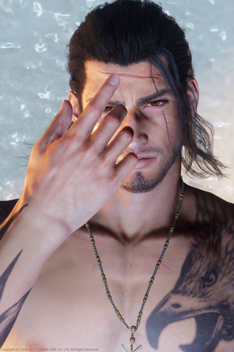 イグニスもグラディオも30代では前髪をちょろっとおろしてるとこ好き
#FF15 #Gladio #グラディオ