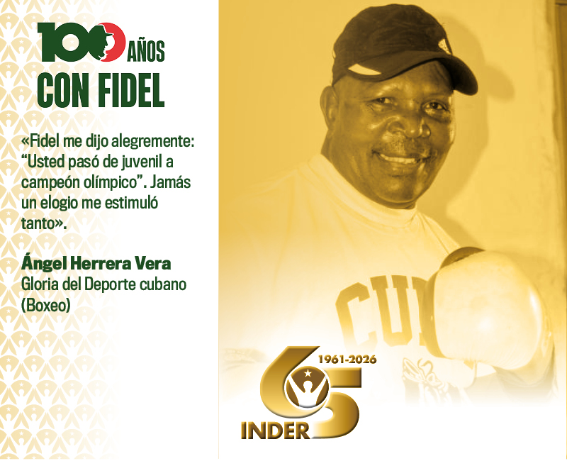 #100AñosConFidel
Homenaje desde el deporte.
#InderCuba65
#InderEsPatria