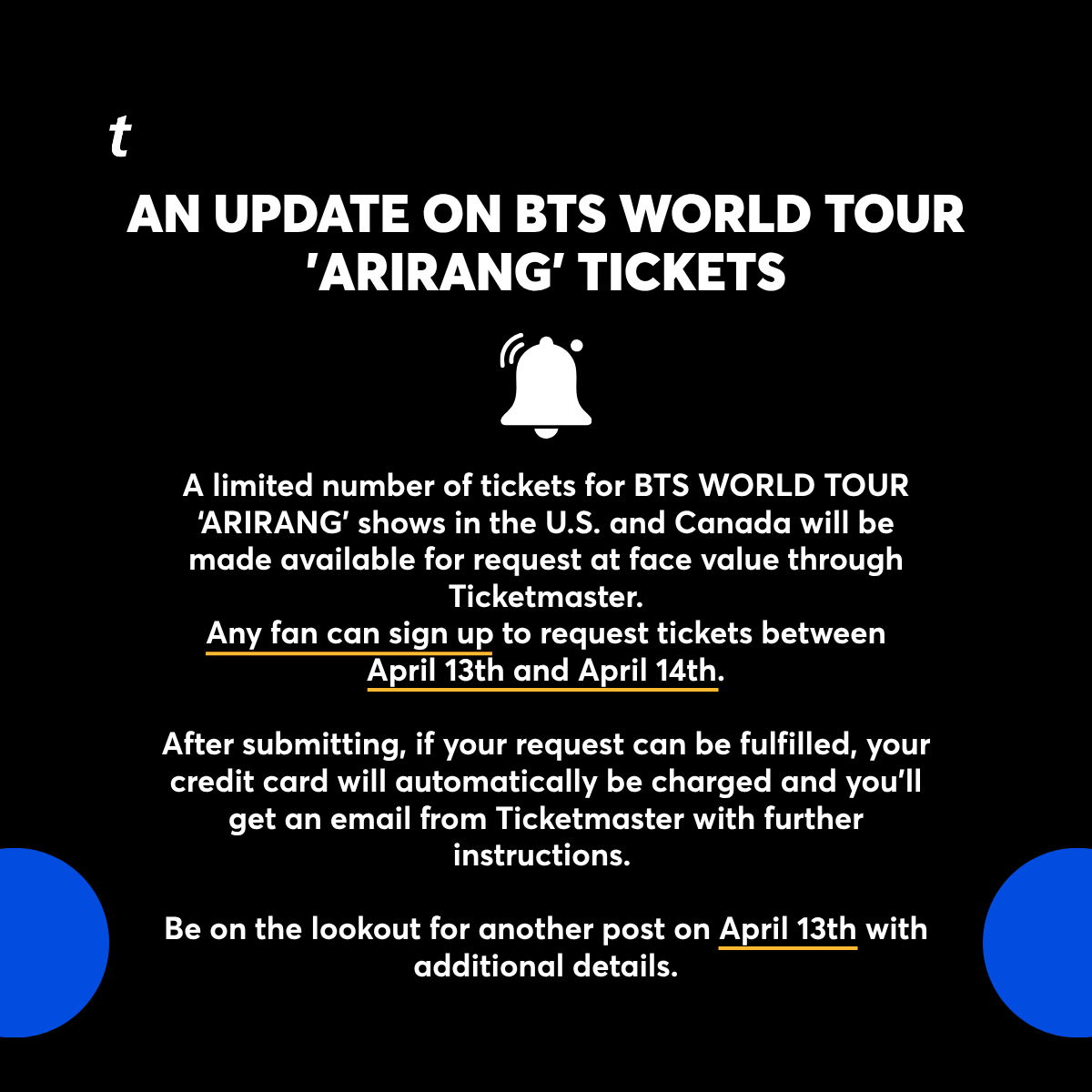 Ticketmaster tweet media