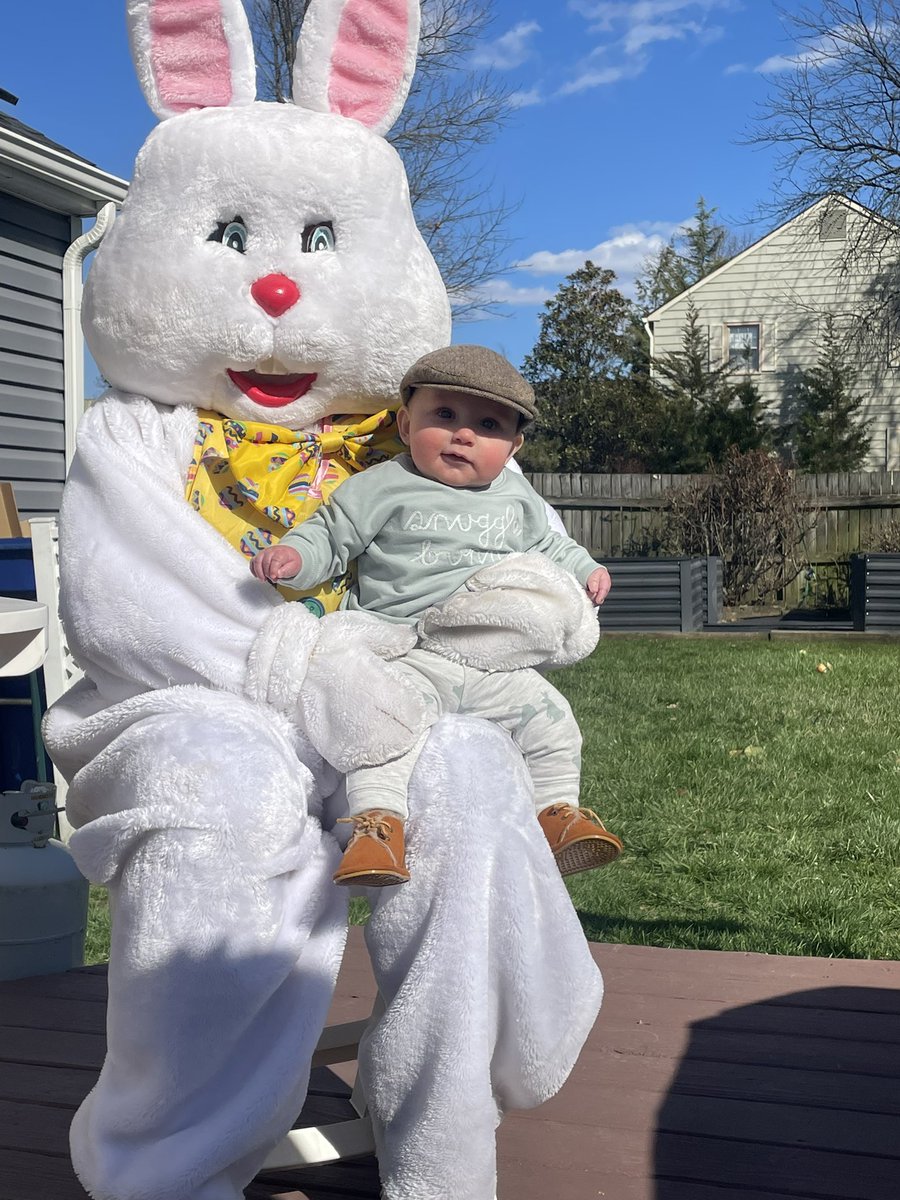 NScaz's tweet photo. Charles’ first Easter was a success! 🐣🐰 https://t.co/cxGff3vKNG