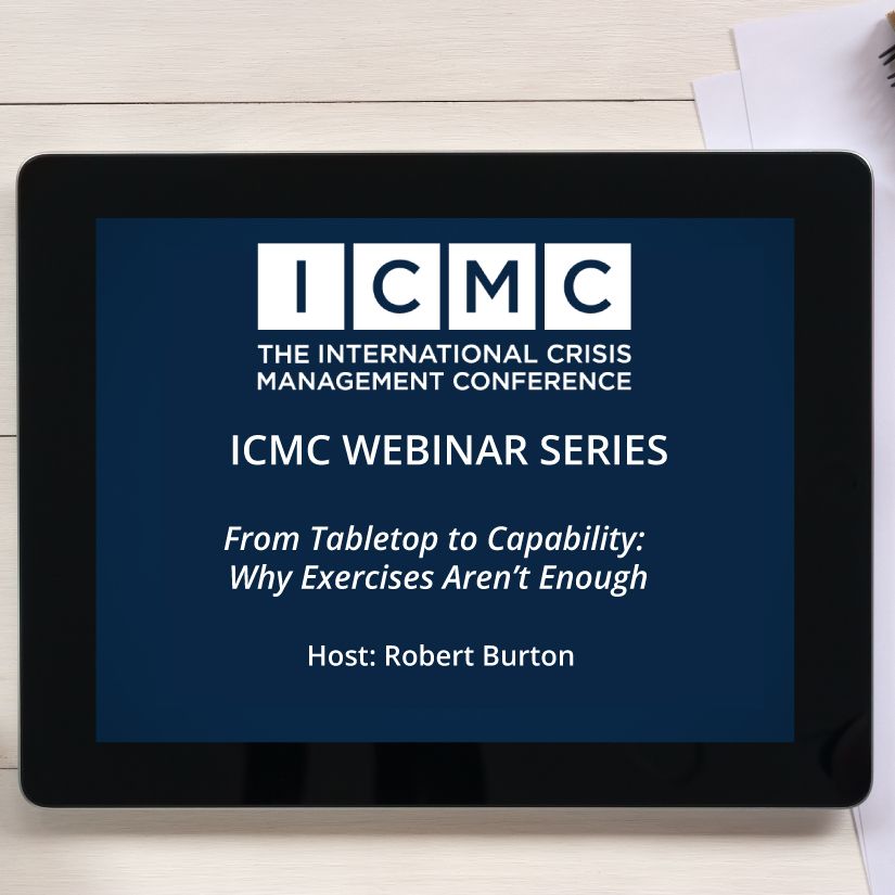 FREE WEBINAR April 14, 2026 at 12:00 PM - 1:00 PM EST 

From Tabletop to Capability; Why Exercises Aren't Enough.  Register Now!  

#CrisisManagement #RiskManagement #Leadership #BusinessContinuity #EnterpriseResilience #FreeWebinar

buff.ly/LLpCMuR