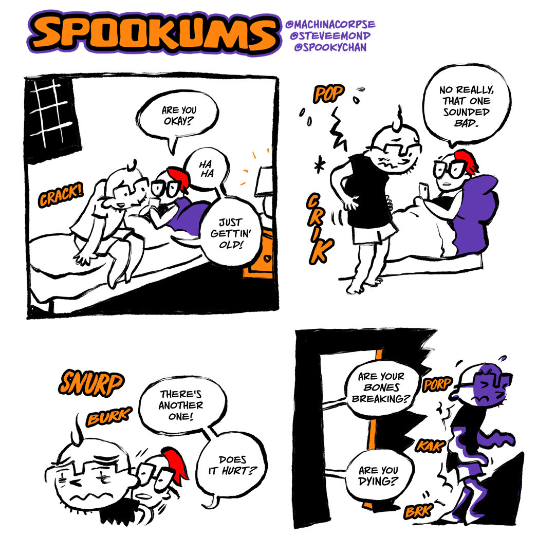 SteveEmond's tweet photo. The body makes many noises these days.

Sharing is welcome!

#webcomic #comicstrip #relatablecomics #webcomics #aging #40s #canigetawhatwhat #digitalart https://t.co/2YfOS4KRe5