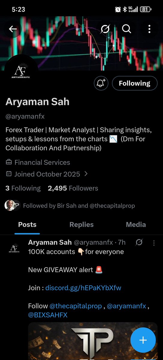 Backer82352887's tweet photo. @aryamanfx @thecapitalprop @BIXSAHFX https://t.co/H0AlIYRgQf