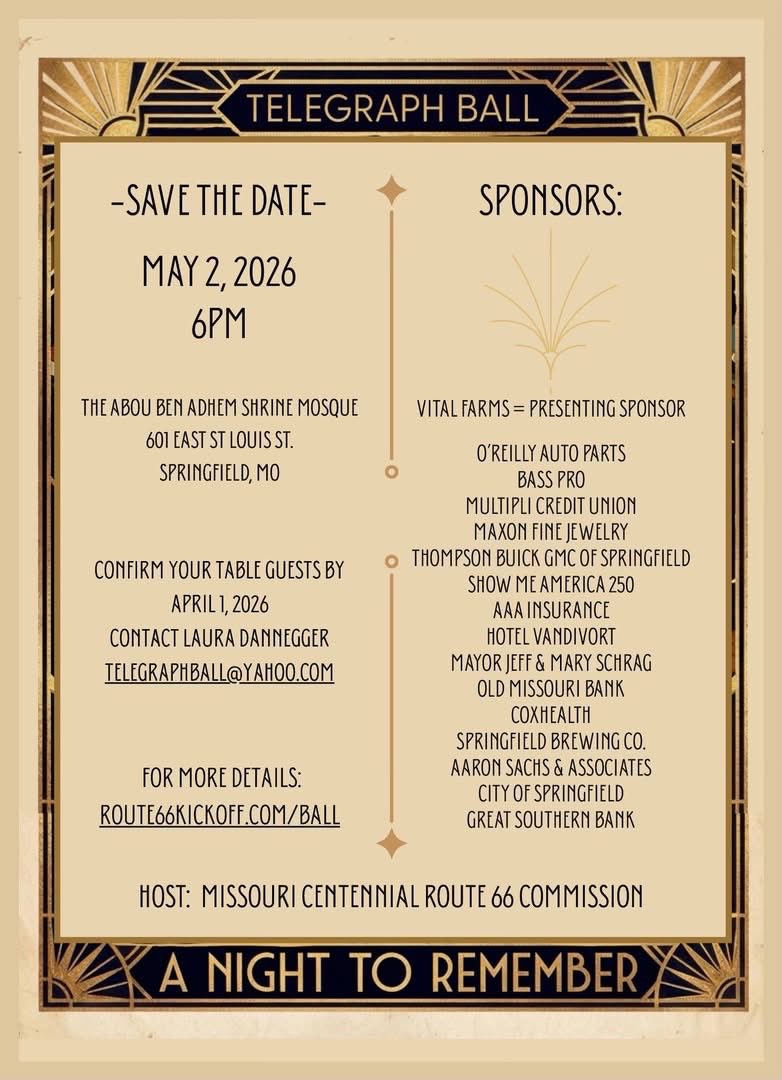 We’re bringing a little Gatsby-era flair to life at the Telegraph Ball! I’m excited to emcee this event with <a href="/JeremyRabeTV/">Jeremy Rabe</a> as part of the Route 66 Centennial Celebration. They had some AI fun with our headshots! #TelegraphBall #Route66 #SpringfieldMo @OzarksFirst