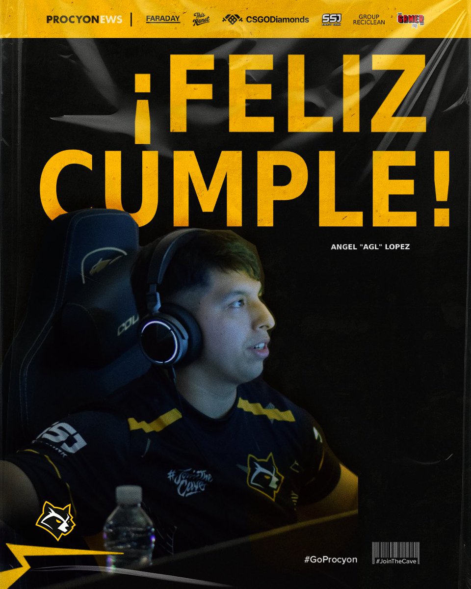 ¡AGL SOPLA LA VELITA! 🥳 🕯️ 

🎁 Hoy cumple años <a href="/AGLssj/">AGL</a> , desde Procyon te deseamos el mejor de los días, ¡te queremos mucho mapache!🧡

#GoProcyon #JoinTheCave 🦝