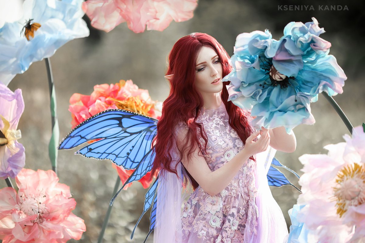 KseniyaKanda's tweet image. It looks like I`m a fairy 🧚‍♂️ 
#fairycosplay #fairycore #butterflycostume #originalcosplay #originalcharacter #fairy
