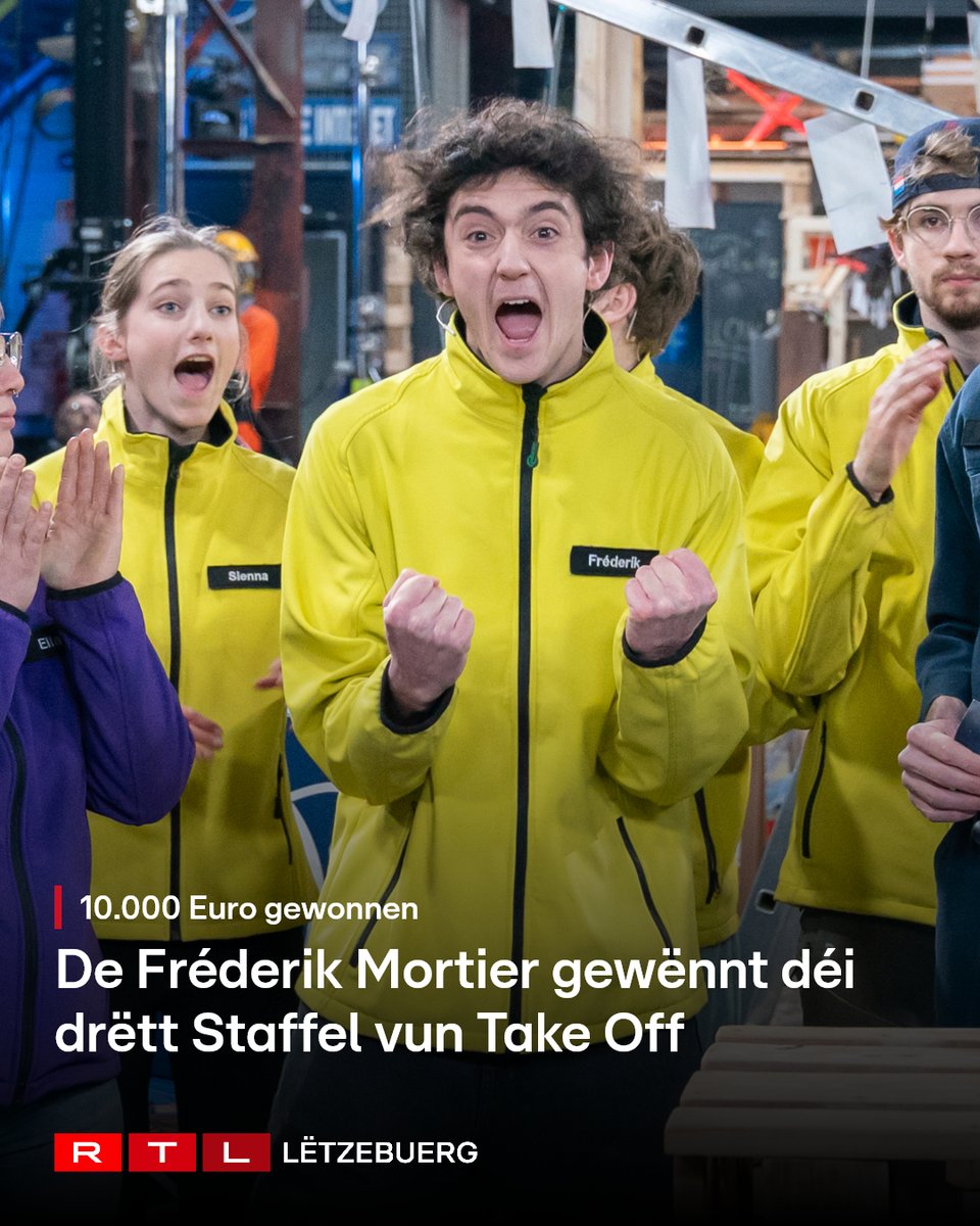 RTLlu's tweet image. E Portrait vum Fréderik Mortier, dee sech an der Finall vum Take Off duerchsetze konnt an de grousse Präis mat Heem geholl huet. #TakeOff rtl.lu/news/panorama/…