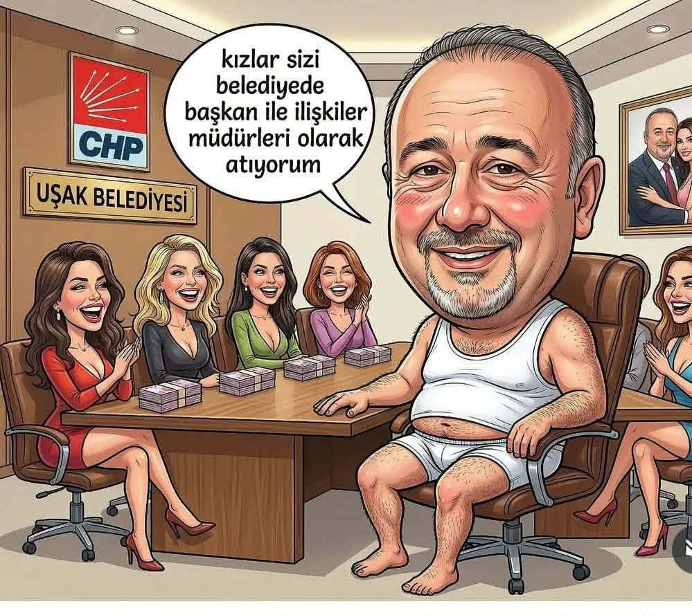 Uşak'ta kızlara isdihtam alanı açan başkan...

🗣️Aşkım işe gideyim mi?

😎 Yok aşkım ben haber vereceğim ne iş yapacağınızı..