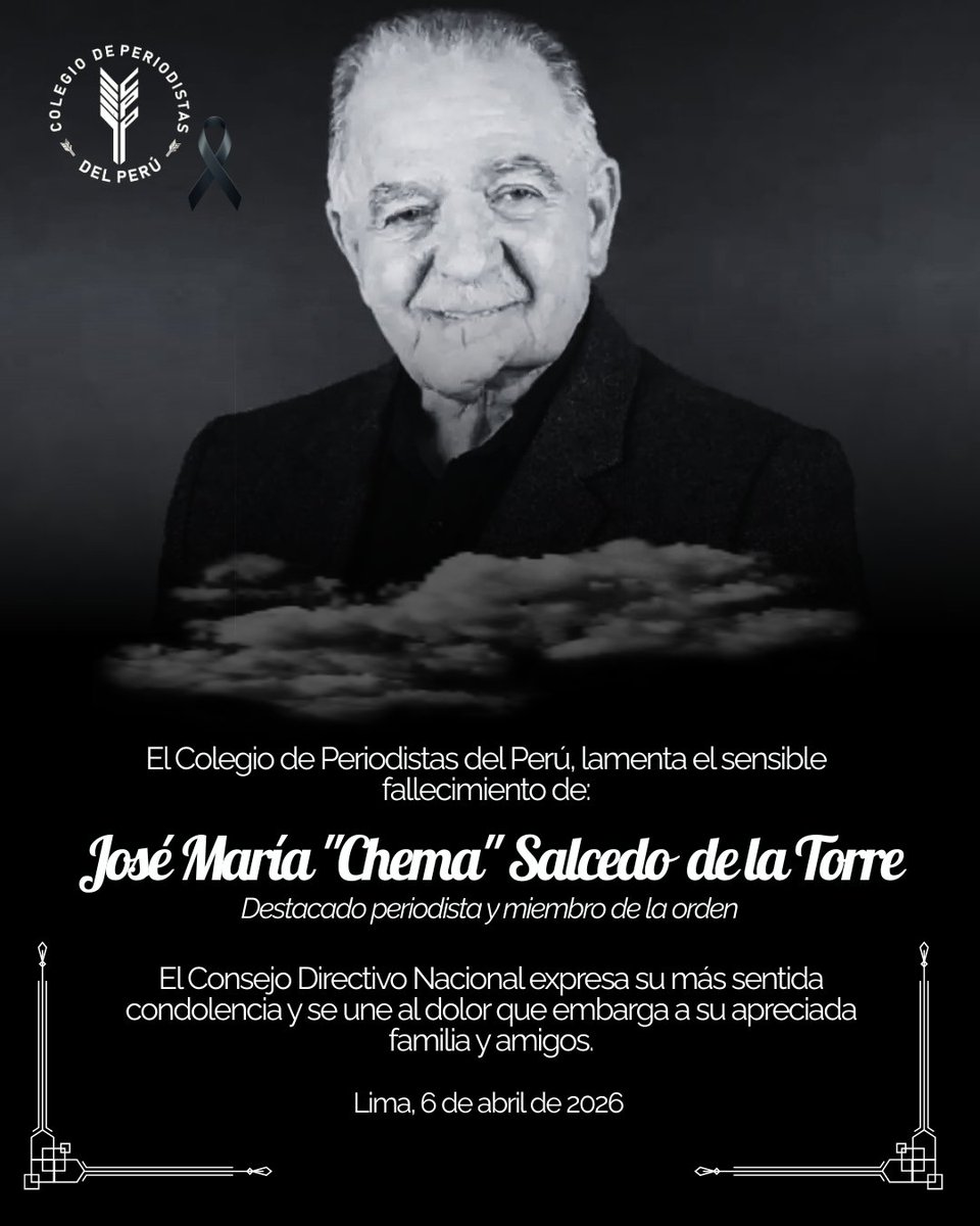 Colegio de Periodistas del Perú tweet media