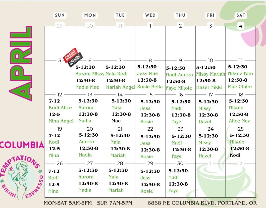 Temptations Bikini Espresso tweet media