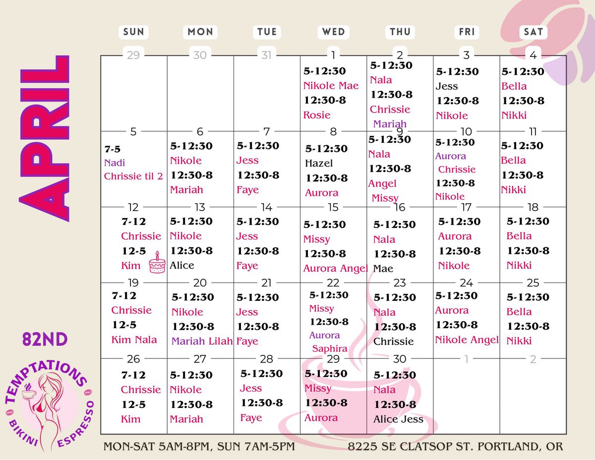 Temptations Bikini Espresso tweet media