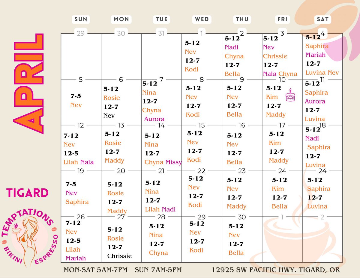 Temptations Bikini Espresso tweet media