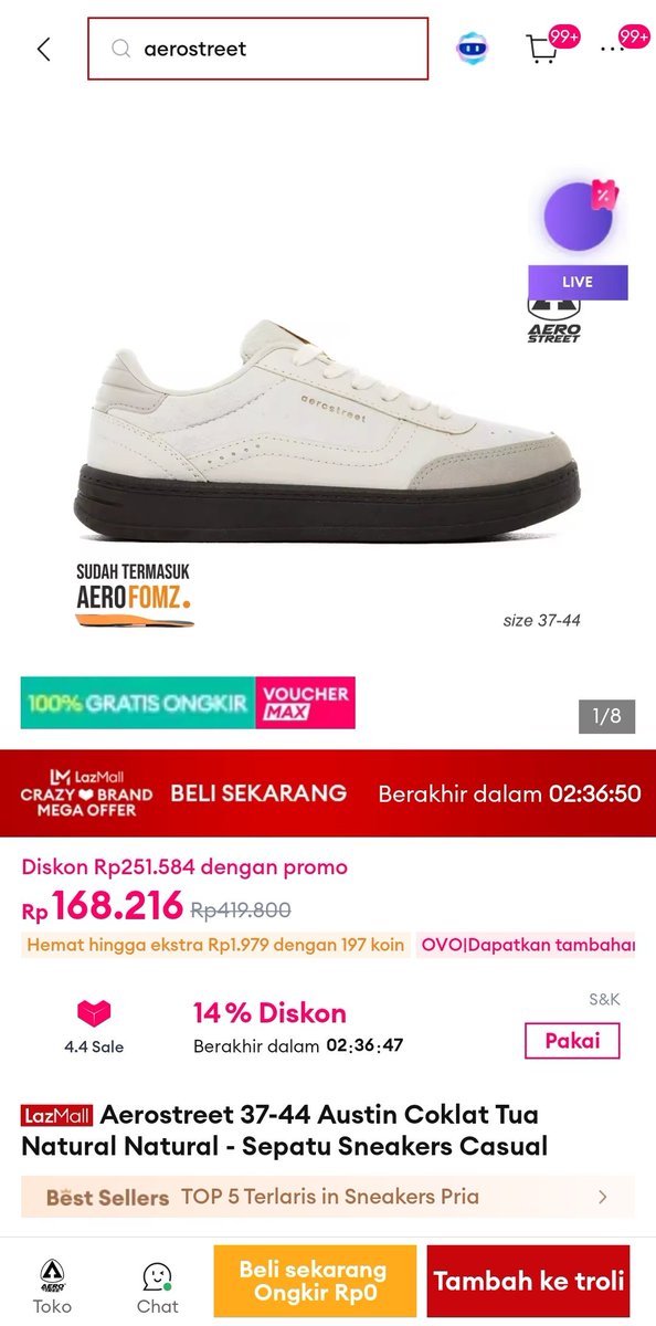 mumpung Masih Lazada44 Sale gue sih langsung share ini yaa 😭 siapa tau ada yang lagi cari barang bagus harga murah soalnya ada crazy brand mega offer s.d 90% di lazada 😭
lazada.co.id/products/aeros…