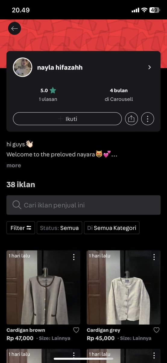 beloved13_'s tweet photo. tiatiii guys penipu di akun carousell, bantu ak spam dia plsss😔💔 https://t.co/x9zloWpS8I