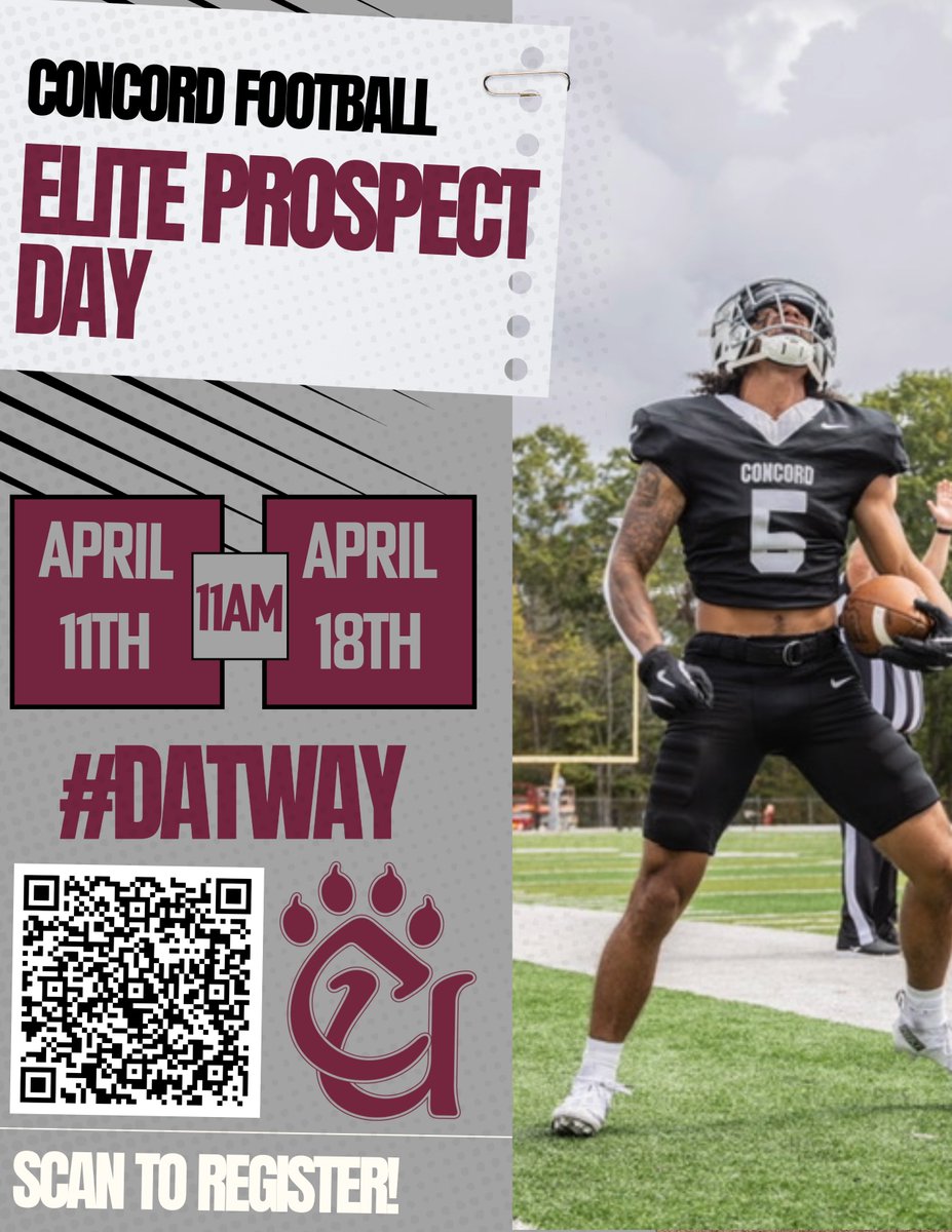 Concord University Football tweet media