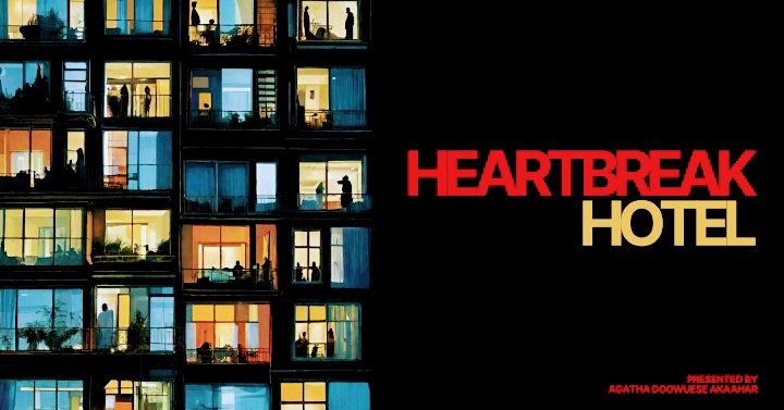 Day 1 of trying to get  <a href="/AppleTV/">Apple TV</a> interested in my original series idea

Heartbreak Hotel is a mysterious, ever-shifting establishment that appears only to people carrying deep emotional wounds trapping them inside until they confront the truth of their trauma....
