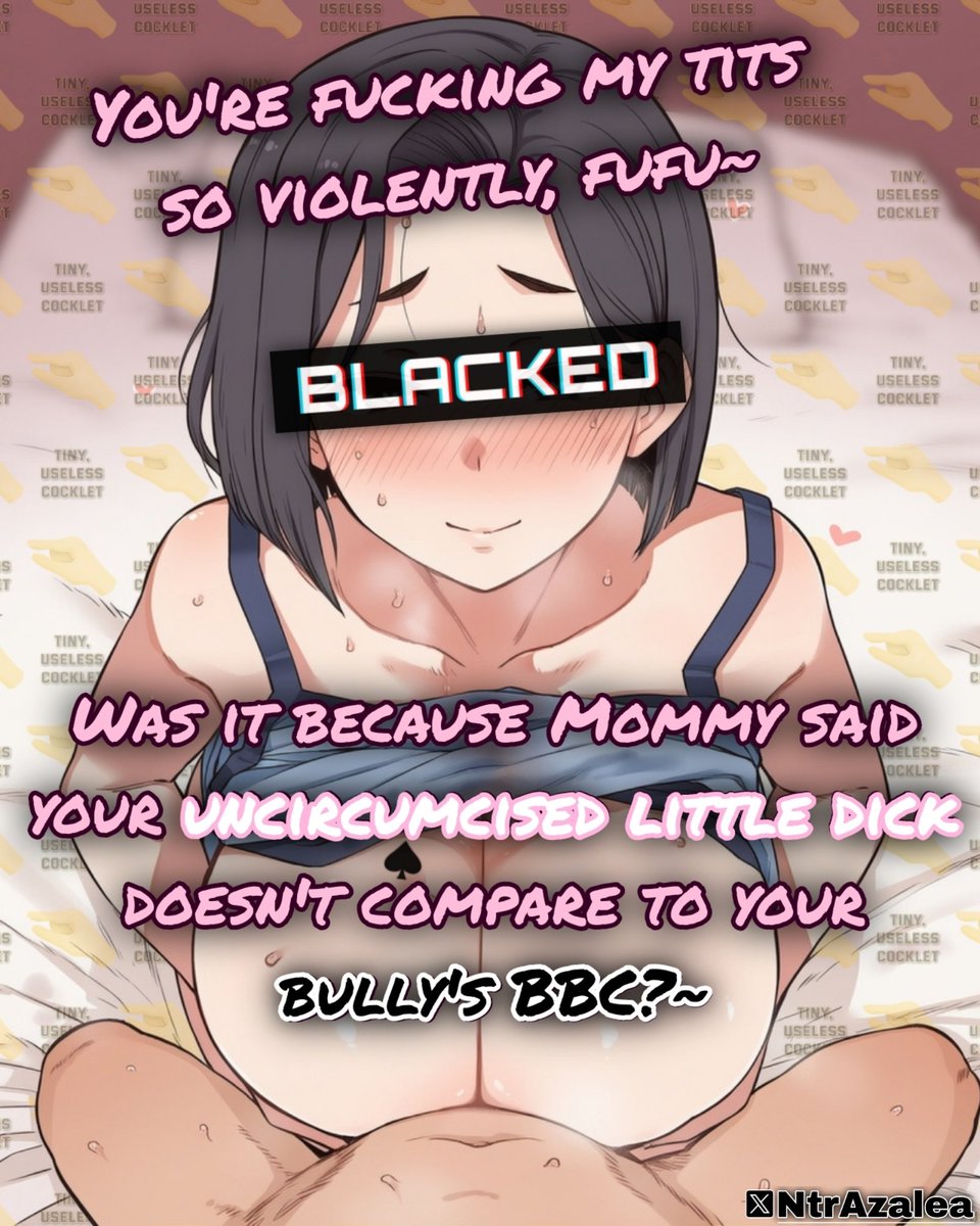 NtrAzalea's tweet photo. Poor whiteboy, that little thing of yours is so tiny, so soft, and so pathetic~ 🤭🤏🏻
#NTR #Cuckold #Hotwife #NSFW #BBC #Bull #Blacked #Cuckson #Mother #SPH #Roleplay https://t.co/9knh4slJ2C