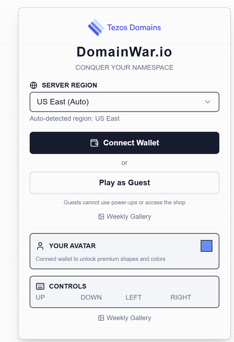 tezosdomains's tweet photo. https://t.co/cnI06dMkIZ, a game from the Tezos Domains team, is live. 🎮

Yes, you read that right 👇

This was largely made possible by our grant status with @TezosFoundation. To be clear, this doesn't interfere or change the Tezos Domains development plan at all. However, without them, nothing would have been possible. With them, you now have https://t.co/gKe0HMVFo4, and many new updates are coming regarding L2s and the future of https://t.co/XC16DvONnZ. 

Why mainnet so early? Well...Tezos is officially changing from Ghostnet to Shadownet. 

For the last 6 months or so, https://t.co/gKe0HMVFo4 has existed on Ghostnet. Today, that is no longer possible. This left us with two options: Wait for @tezosdomains to be fully functional on Shadownet, or just use mainnet and YOLO the project. So...well...you only live once, right? 

It's free to play but it does use gas. https://t.co/cnI06dMkIZ was built to showcase Tezos Domains and the implementation of Tezos blockchain data in video games. 

When you connect your wallet, your .tez domain becomes your gamertag while playing. Top the leaderboards and flex your .tez domain. Simple, beautiful, elegant. 🤌  

The game itself is light for a reason. We aren't a game studio after all. The whole point is showing the game studios that do exist that they can use our contracts and API to do more with domain names.

You can learn more about this by reading up on our Client Library and GraphQL below:

https://t.co/TaeCwsGA30
https://t.co/rRZSICdmd6

Your .tez domain isn't just a domain, it's your name, your identity, your brand. So why not use it? 😁 

Check out the game and let us know what you think!