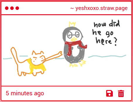 vro arrived thru the power of sheer willpower and love i fear. thank u for this cute art anon 🥰🩷