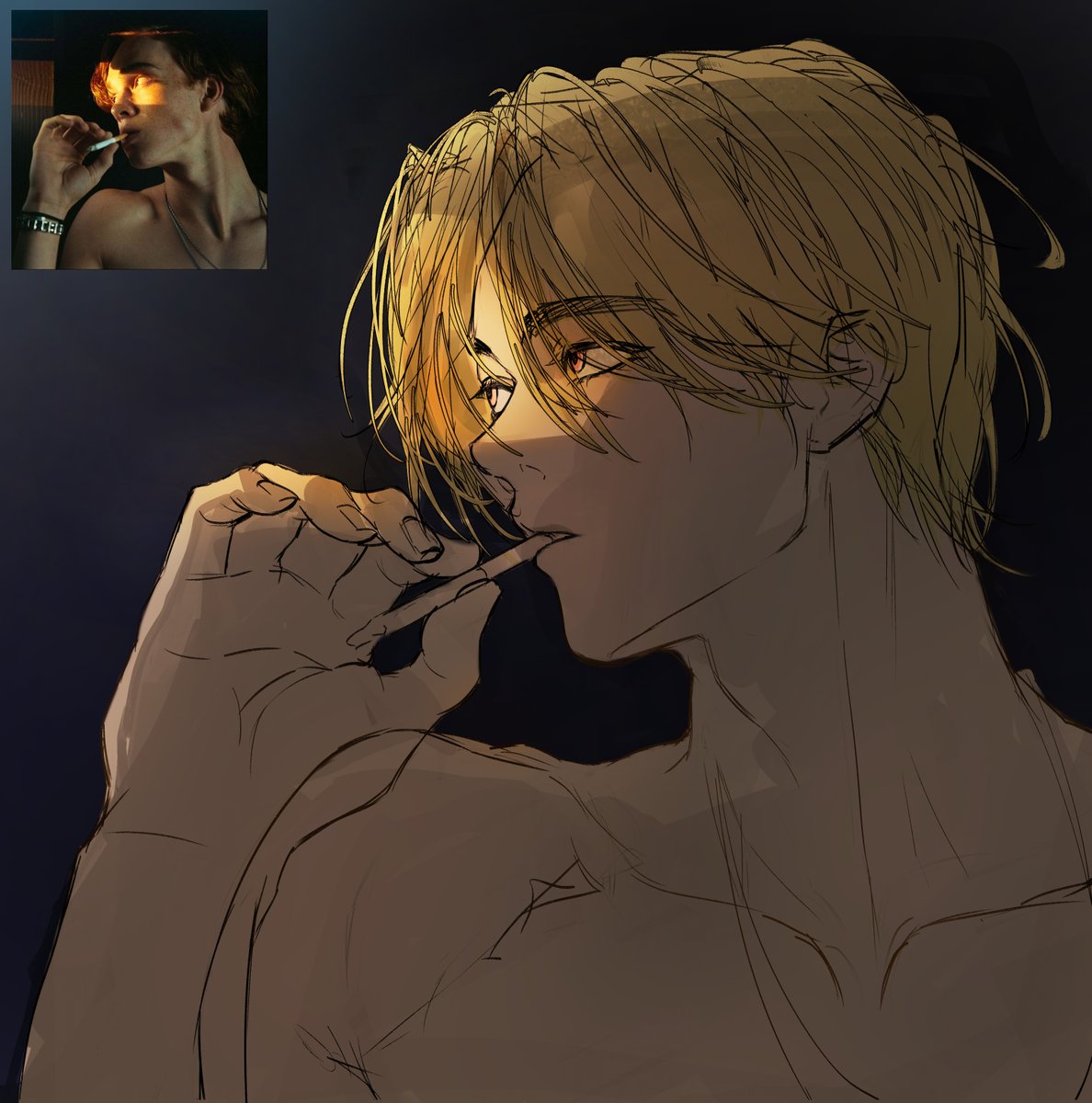 체즈 그림 공부 tweet media