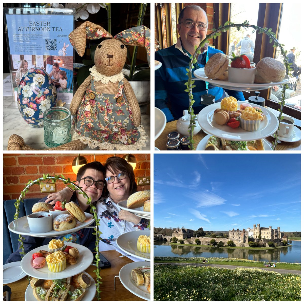 WaterlooSunset's tweet image. 🪺#EasterMonday ☀️Warm Skies - Thousands of Visitors at @leedscastleuk Kent. Perfect Day for a special Easter #AfternoonTea @graysonsuk Castle View Restaurant 🫖🥪🍰🏰 #BrandAmbassadors but strictly #PayingGuests!
