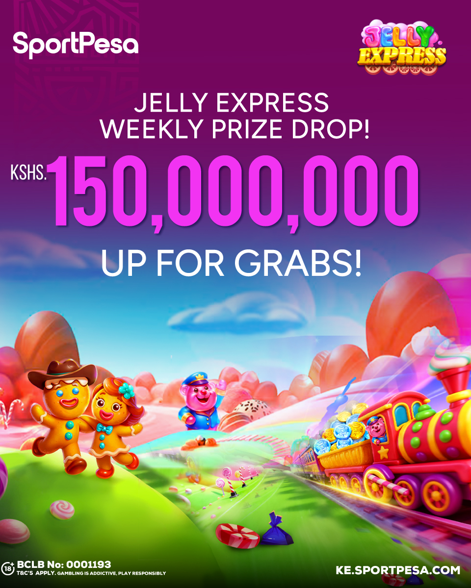 SportPesa's tweet image. Hii ni ingine mwecheche!🙌

Pale SportPesa Casino tumeamua hakuna kulalisha, tunawatolea form back to back!

Changamkia Jelly Express Weekly Prize Drop, ivishaaa chapaaaa heavy!💥

🤑Kuna KSHS. 150,000,000 up for grabs!🤑

Kazi kwako!📲spp.ke/4sWHN7T

#MakeItCount